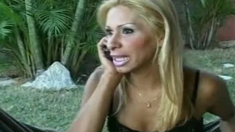 brunette hair skank gets Her slit Licked By A stud whilst she Sucks blonde Ladyboy's 10-Pounder