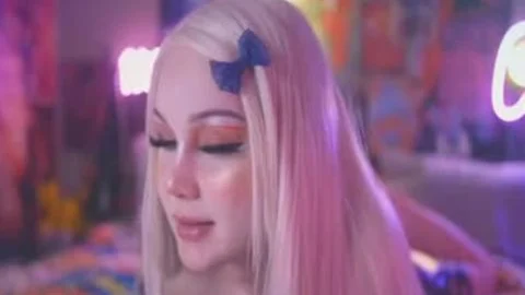 blond 18YO TS pooper fake penis nailing
